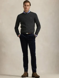 Polo Ralph Lauren Slim Fit Washable Wool Crewneck Sweater - Rundhalsad| Stickat