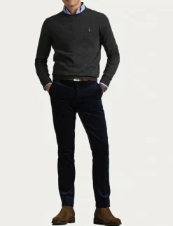 Polo Ralph Lauren Slim Fit Washable Wool Crewneck Sweater - Rundhalsad| Stickat