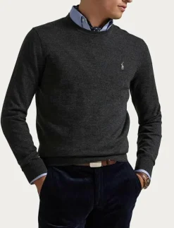 Polo Ralph Lauren Slim Fit Washable Wool Crewneck Sweater - Rundhalsad| Stickat