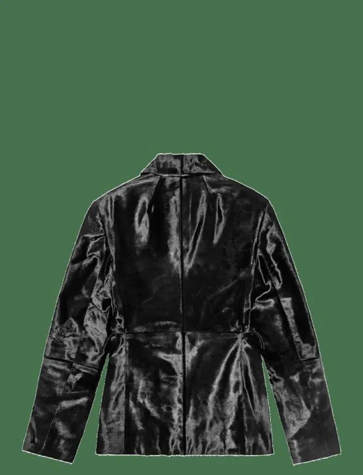 REMAIN Birger Christensen SLIM LEATHER BLAZER - Skinnjackor|Kvinnor Kavajer