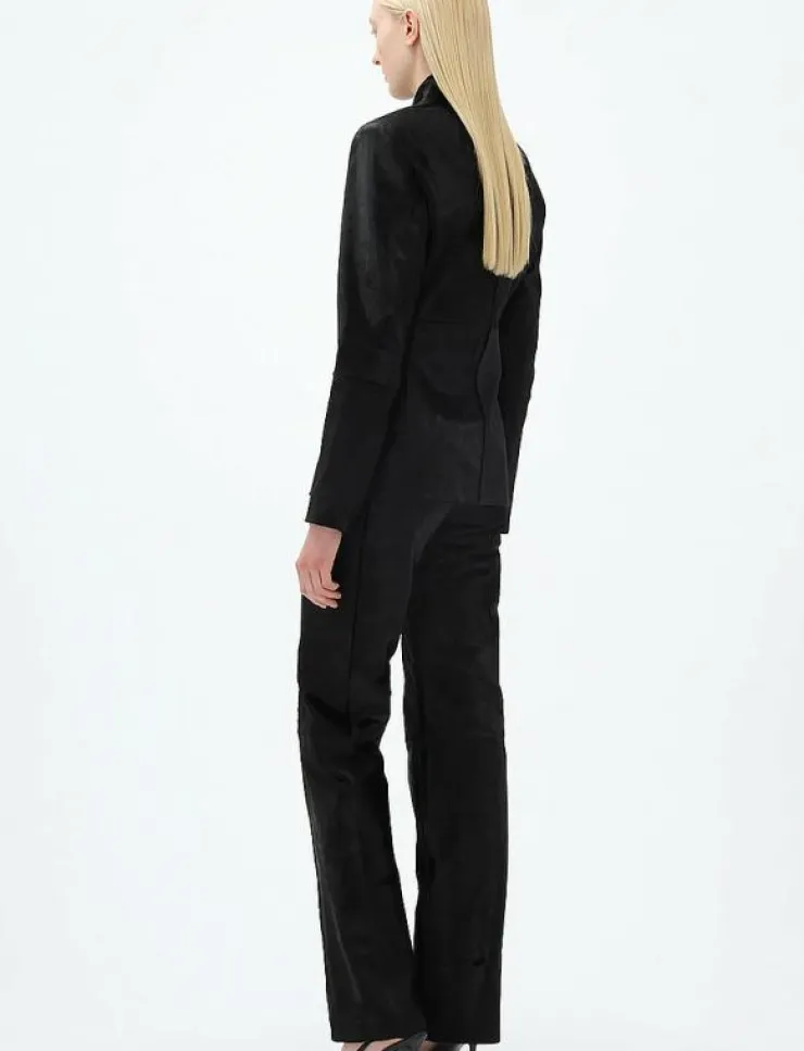 REMAIN Birger Christensen SLIM LEATHER BLAZER - Skinnjackor|Kvinnor Kavajer