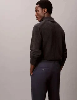 Calvin Klein SLIM SATEEN CHINO TROUSER - Chinos| Byxor