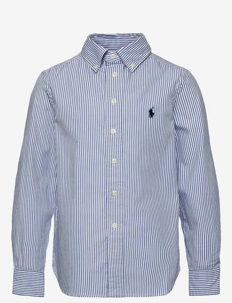 Barn Ralph Lauren Kids Överdelar|Slim Striped Oxford Shirt - Långärmad skjorta