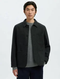 Selected SLM-LANDON WOOL BLEND HYBRID BLAZER NOOS - Enkelknäppta kavajer| Kostymer & Kavajer|Overshirts