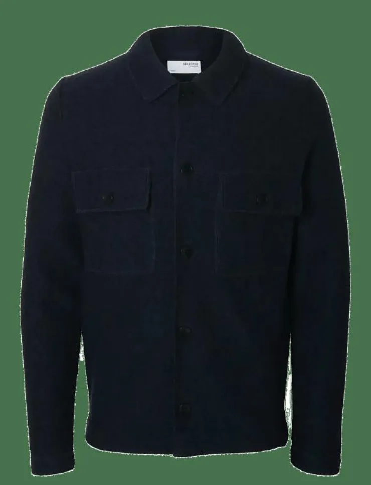 Selected Overshirts|Jackor & Rockar|SLMNEALY LS KNIT WORKWEAR CARDIGAN NOOS - Ulljackor