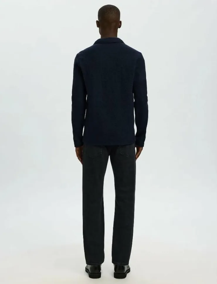 Selected Overshirts|Jackor & Rockar|SLMNEALY LS KNIT WORKWEAR CARDIGAN NOOS - Ulljackor