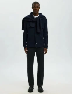 Selected Overshirts|Jackor & Rockar|SLMNEALY LS KNIT WORKWEAR CARDIGAN NOOS - Ulljackor