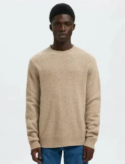 Selected SLMNEIL LS KNIT NEPS CREW NECK - Rundhalsad| Stickat