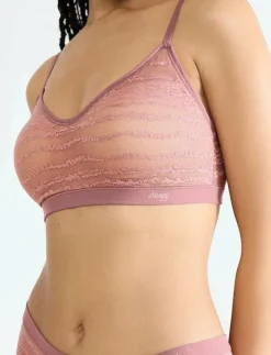 Kvinnor sloggi Bh:Ar|FREE Evolve PU Lace - Bygellösa BH:ar
