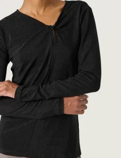 Soaked in Luxury SLSkylara Knot Tee - Långärmade toppar|Kvinnor T-Shirts & Toppar