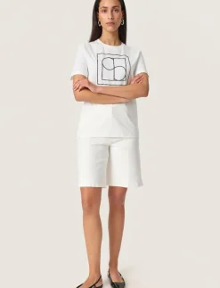 Soaked in Luxury SLVarga Embroidered Tee SS - T-shirts|Kvinnor T-Shirts & Toppar