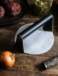 Satake Grilltillbehör|Köksredskap|Smash burger Set Stainless steel, black handle - Grilltillbehör