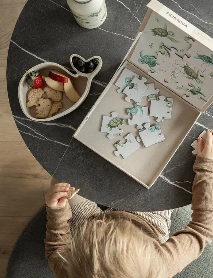 Barn Filibabba Mata|Lunchlådor|Snackbox - Hvalen Christian - Toasted Almond - Matlåda