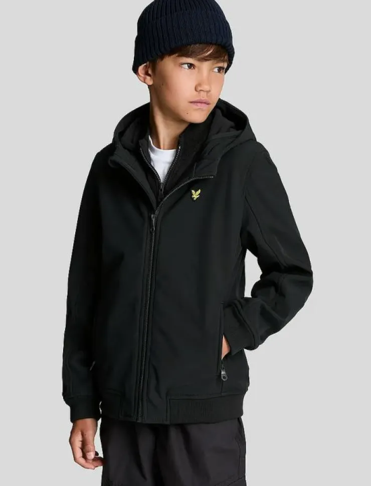 Barn Lyle & Scott Överdelar|SoftShell Hooded Jacket - Huvtröjor
