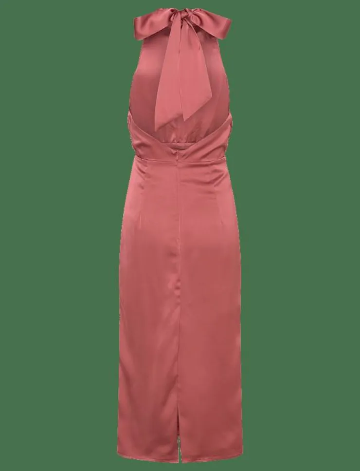 Malina Solange open back halterneck midi dress - Midiklänningar|Kvinnor Plus Size & Curvy|Klänningar