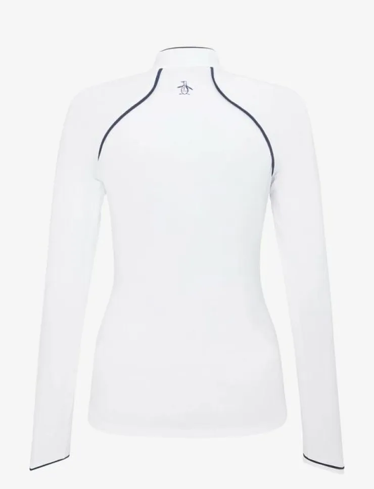 Kvinnor Original Penguin Golf Sweatshirts|SOLID 1/4 ZIP SUN PROTECTION TOP - Sweatshirts