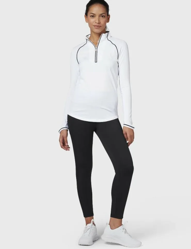 Kvinnor Original Penguin Golf Sweatshirts|SOLID 1/4 ZIP SUN PROTECTION TOP - Sweatshirts