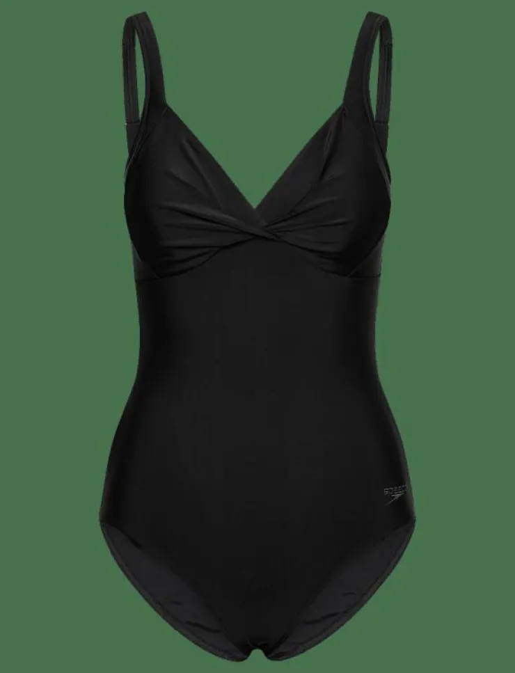 Speedo Solid Cross Knot Swimsuit - Baddräkter|Kvinnor Badkläder