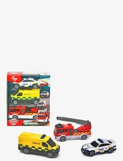 Barn Dickie Toys Leksaksfordon & Bilar|SOS Team Set - SVENSK VERSION - Leksaksfordon
