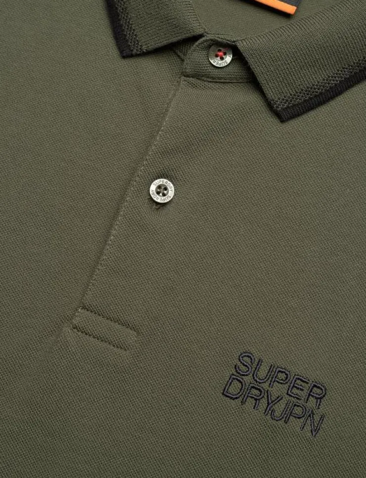 Superdry SPORTSWEAR RELAXED TIPPED POLO - Kortärmade pikéer| Pikéer