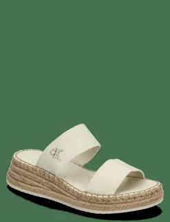 Kvinnor Calvin Klein Sandaler|SPORTY ROPE MG LTH WEBBING - Platåsandaler