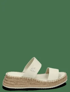 Kvinnor Calvin Klein Sandaler|SPORTY ROPE MG LTH WEBBING - Platåsandaler