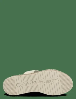 Kvinnor Calvin Klein Sandaler|SPORTY ROPE MG LTH WEBBING - Platåsandaler