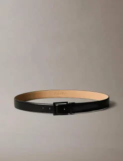 Calvin Klein SQUARE BUCKLE SMOOTH 32MM ADJ - Skärp| Skärp
