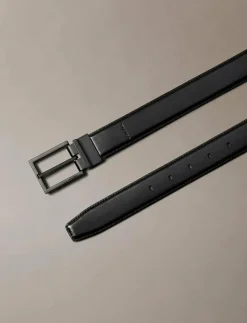 Calvin Klein SQUARE BUCKLE SMOOTH 32MM ADJ - Skärp| Skärp