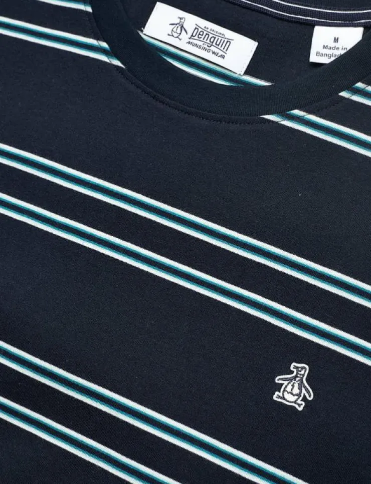 Original Penguin T-Shirts|S/S MULTI STRIPE TEE - Kortärmad t-shirt