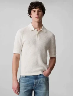 Calvin Klein Jeans Pikéer|SS SMTH CTTN WFFL PL - Kortärmade pikéer