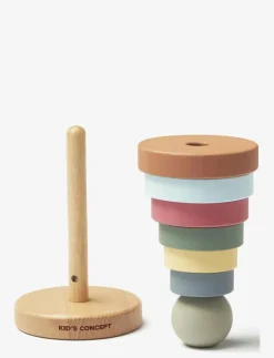 Kid's Concept Stacking rings EDVIN - Stapelbara klossar|Barn Babyleksaker|Babyleksaker