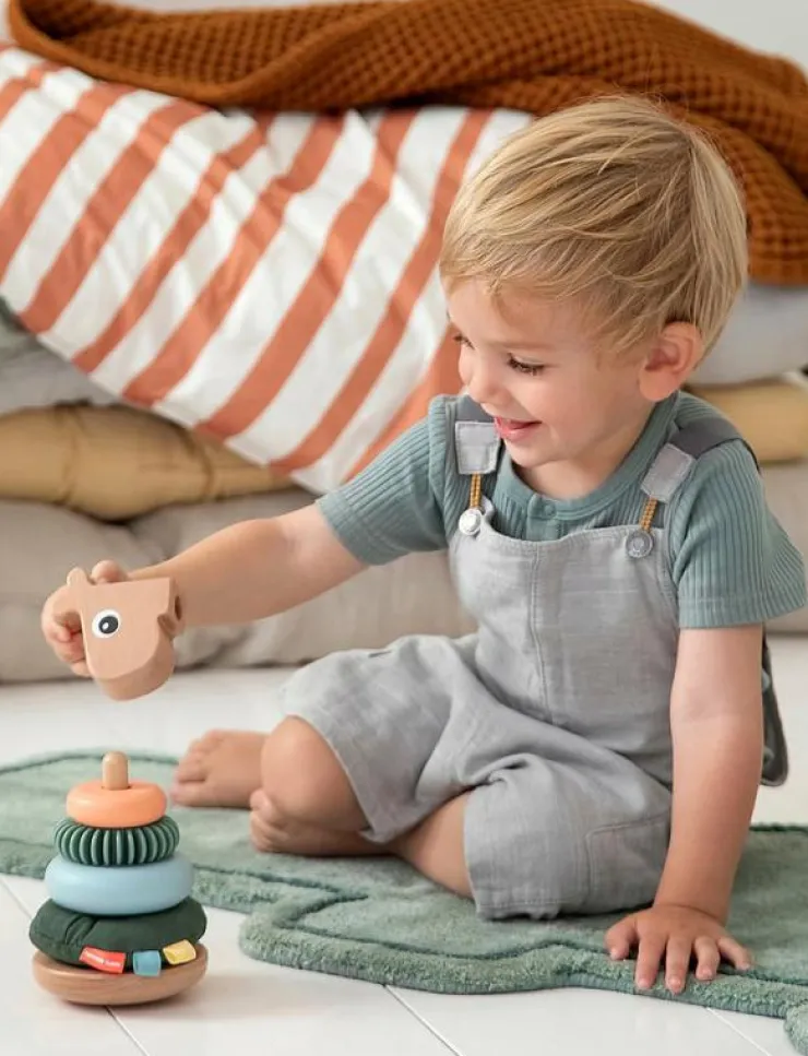 Barn Done by Deer Babyleksaker|Babyleksaker|Stacking tower Raffi - Stapelbara klossar