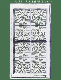 Lexington Clothing Starfish Printed Beach Scarf - Sjalar|Kvinnor Sjalar & Halsdukar