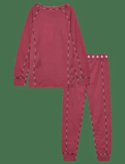 Barn COLD Set|Stars Merino Wool Set - Set med långärmad t-shirt