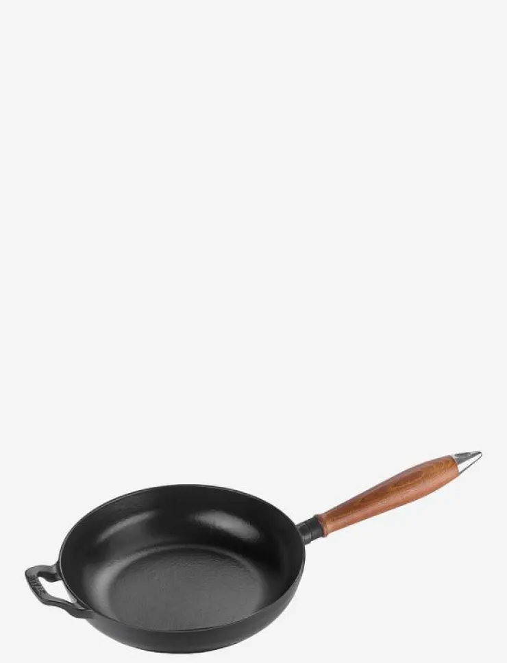 STAUB Stekpanna - Vintage med trähandtag - Stekpannor| Stekpannor & Kokkärl