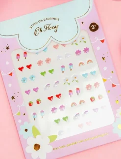 Oh Flossy Stick-On Earrings - Barnsmycke|Barn Smycken
