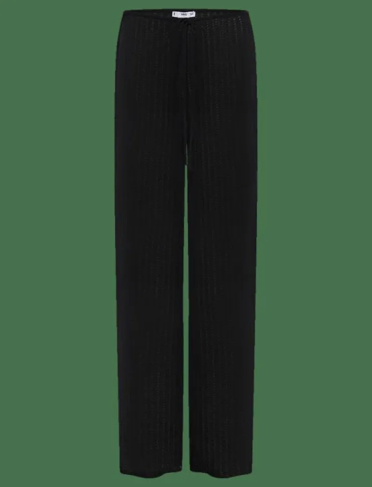 Mango Straight knitted trousers - Raka byxor|Kvinnor Byxor