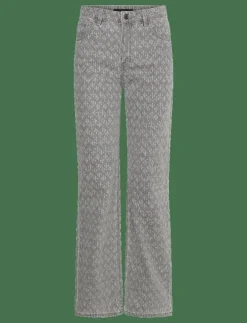 Mango Straight-fit jeans with rhinestone detail - Straight jeans|Kvinnor Jeans