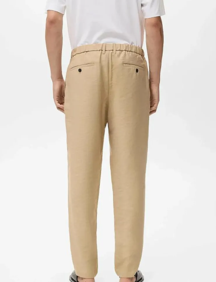 Mango Byxor|Straight-fit pleated trousers - Casual byxor