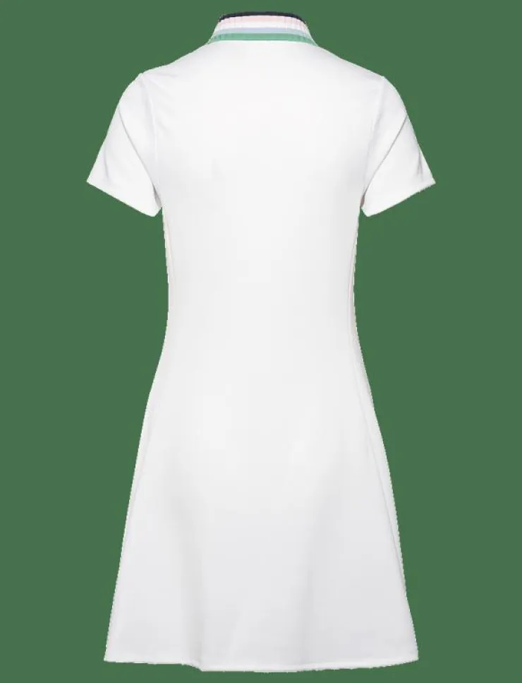 Kvinnor Ralph Lauren Golf Klänningar & Kjolar|Stretch Piqué Quarter-Zip Polo Dress - Klänningar