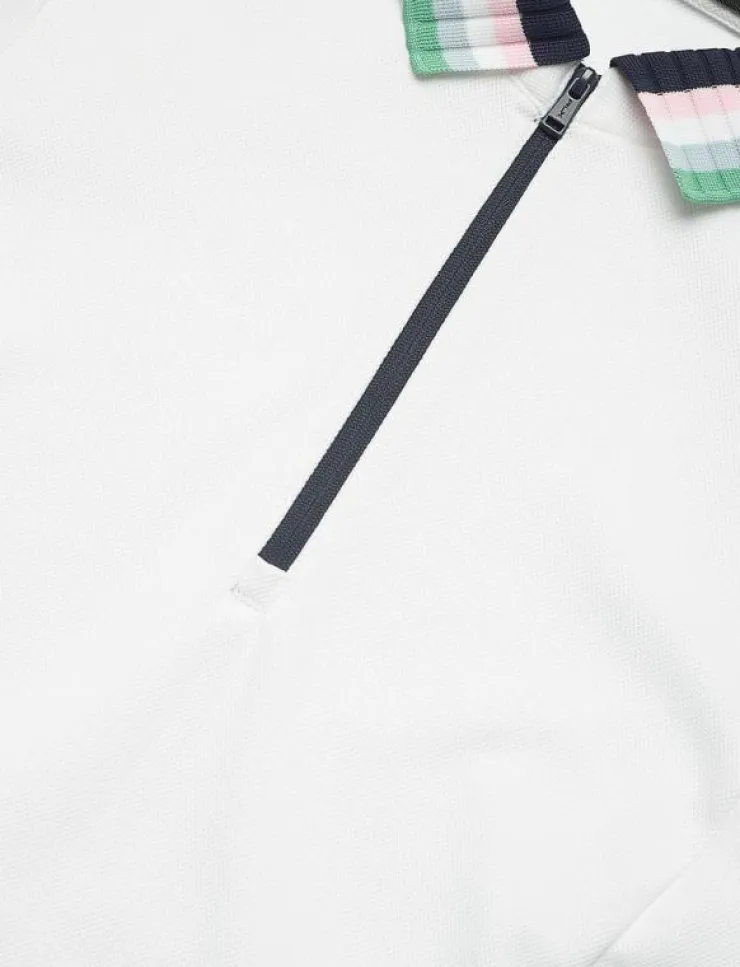 Kvinnor Ralph Lauren Golf Klänningar & Kjolar|Stretch Piqué Quarter-Zip Polo Dress - Klänningar