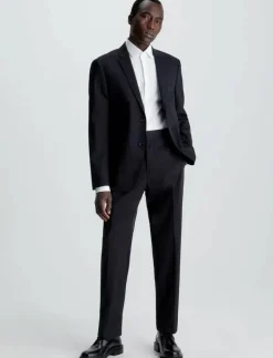 Calvin Klein STRETCH WOOL SLIM SUIT BLAZER - Enkelknäppta kavajer| Jackor & Rockar|Kostymer & Kavajer