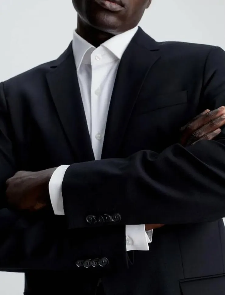 Calvin Klein STRETCH WOOL SLIM SUIT BLAZER - Enkelknäppta kavajer| Jackor & Rockar|Kostymer & Kavajer