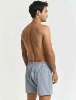 GANT STRIPE AND SOLID BOXER SHORTS 2-P - Boxershorts| Underkläder|Kalsonger