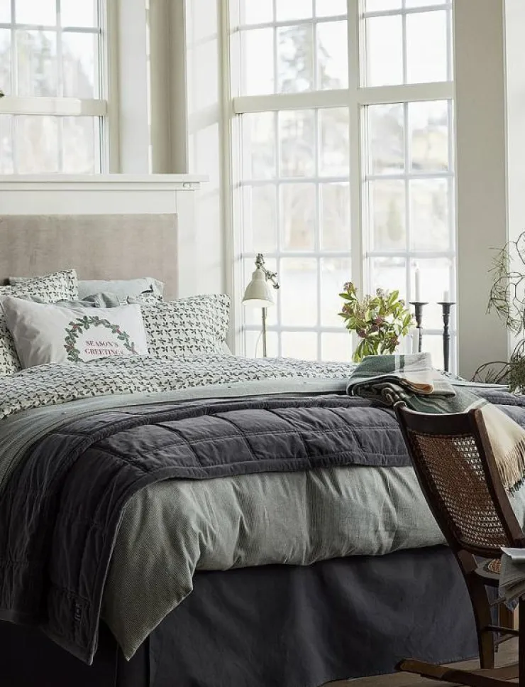 Lexington Home Sängtextilier|Striped Cotton Flannel Bed Set - Påslakanset