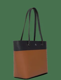 Lauren Ralph Lauren Striped Leather Medium Karly Tote Bag - Shoppers|Kvinnor Shoppingväskor & Totes|Handväskor
