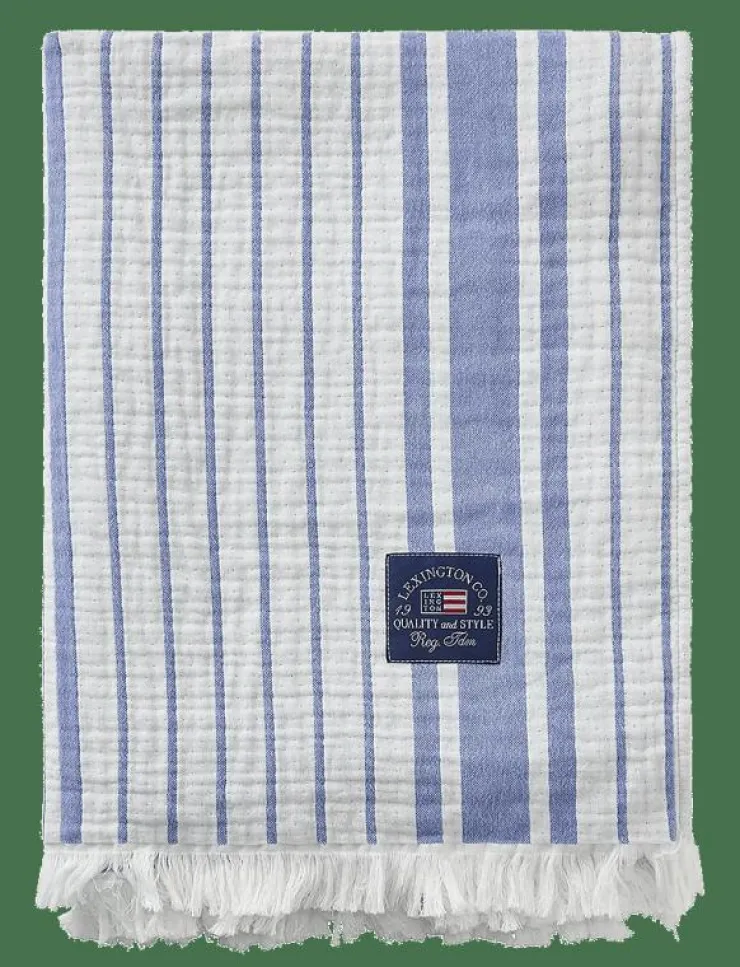 Lexington Home Kuddar & Filtar|Striped Organic Cotton Throw - Filtar & Plädar