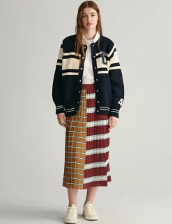 Kvinnor GANT Kjolar|STRIPED PLEATED SKIRT - Maxikjolar