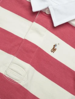 Ralph Lauren Baby Striped Rugby Shirt & Chambray Short Set - Set med kortärmad t-shirt|Barn Set